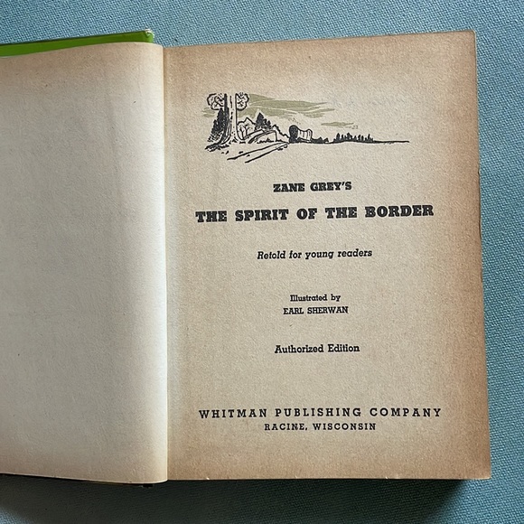 Vintage 1950 Zane Grey’s The Spirit Of The Border and The Last Trail Books - Picture 6 of 16